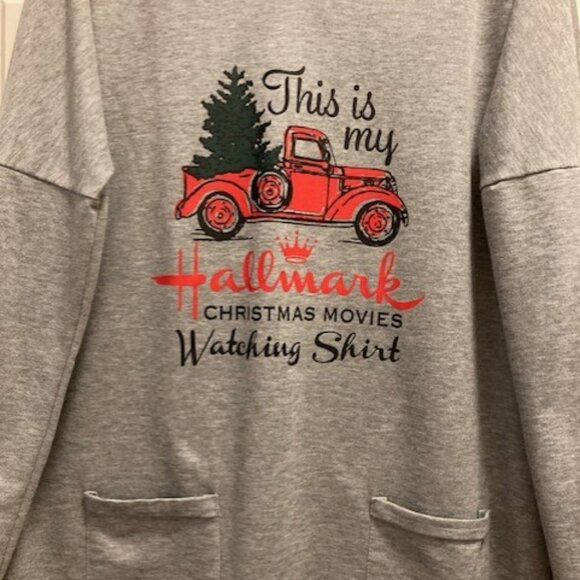 Hallmark Christmas Movie Watching Shirt - Size Large - Picture 3 of 6